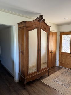 Antique French Cabinet Shelving Hutch Pantry Dining Room Living Bedroom Cottage Core English Cottage 