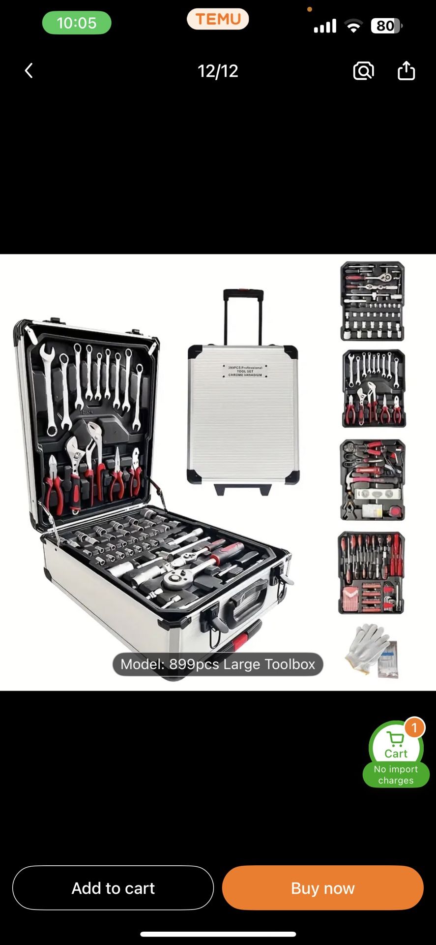 899 Pcs Tool Box