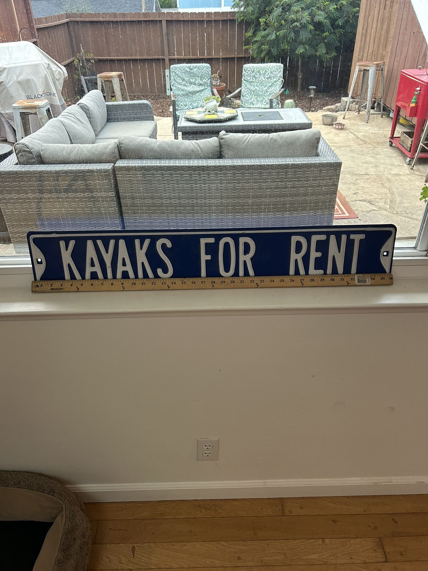 Blue And White Porcelain Sign