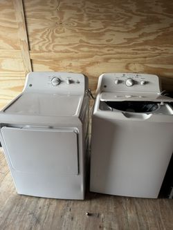 GE WASHER AND GAS DRYER