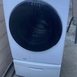 Samsung steam washer with pedestal …