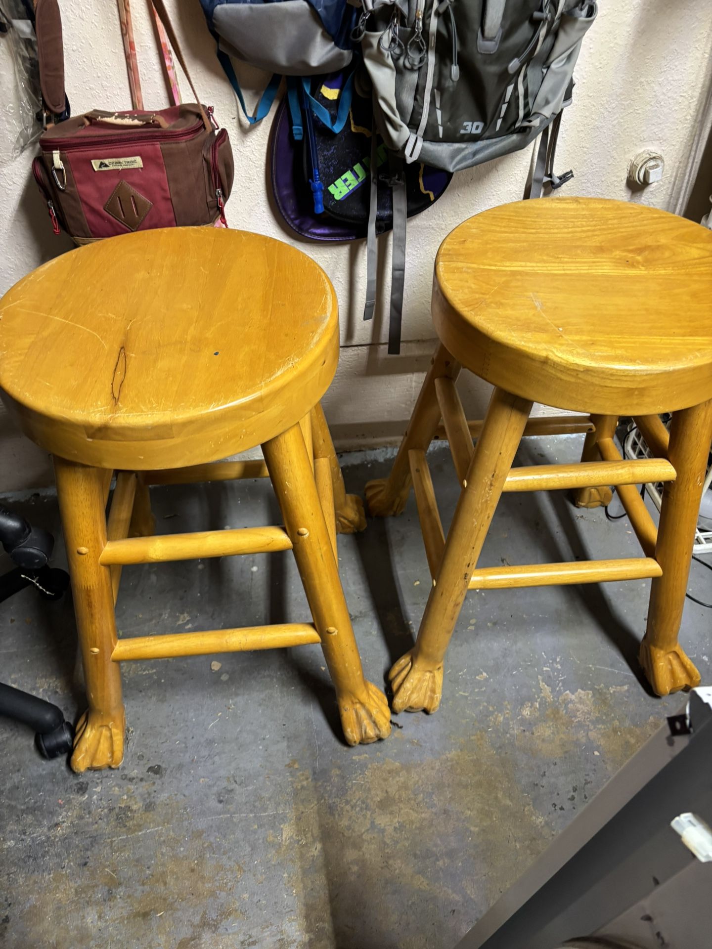 Two Tall Stools For Person 6 Foot Plus