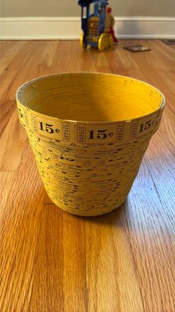 Vintage Indiana Ticket Paper Basket