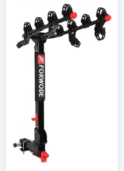FORWODE 4-bike hitch-mount bicycle rack designed for vehicles with a 2-inch receiver