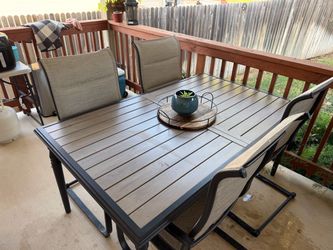 Outdoor Patio Dining Table and Chairs Set