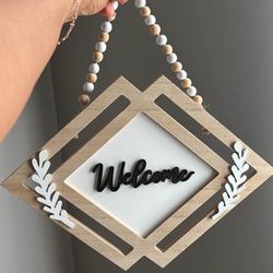 Welcome Sign Wall Hanging 