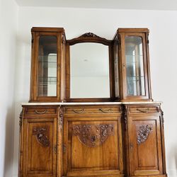 Beautiful French Antique Armoire/ Vanity 