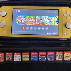 Nintendo Switch + 9 Games