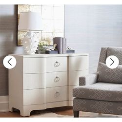 Large 3-Drawer Canvas Cream Dresser Villa & House Bardot $3700 Retail “open box” Delivery Available