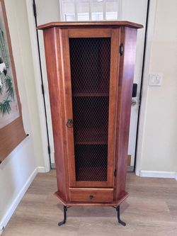 Solid Wood Corner Curio Cabinet