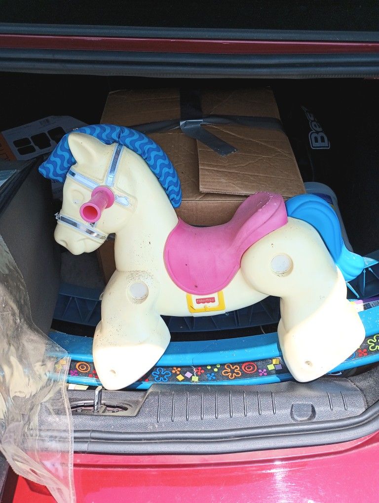 VINTAGE FISHER PRICE ROCKING HORSE