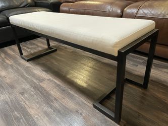 Bench Metal And Fabric