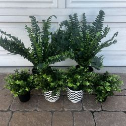 LOT Box Of Fake IKEA Plants & Vases Ikea & Michaels $100+ Value