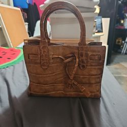  Dooney & Bourke Croc Embossed Alto MINI Tassel