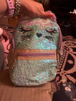 Kids Sequin Cat Mini Backpack