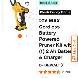 Dewalt 1.5”  (38.1 mm) 20v Max cordless Pruner