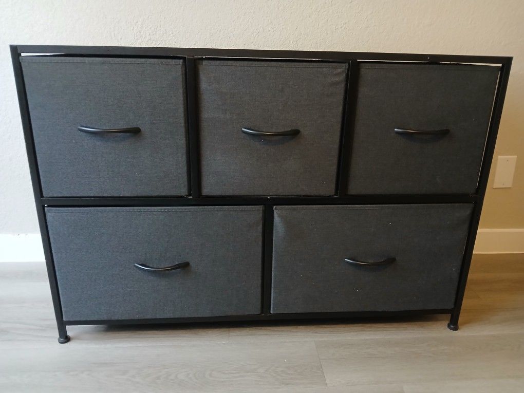 Mainstays 5 Drawer Fabric Storage Dresser