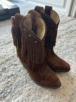 Shyanne - Girls Fringe Cowboy Cowgirl Boots