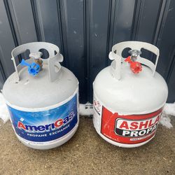 2 Full Propane Gas Tanks, Lowest Price Anywhere, 100% Full