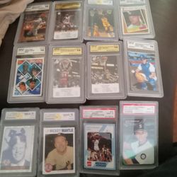 Graded Cards Baseball Basketball. Mantle
