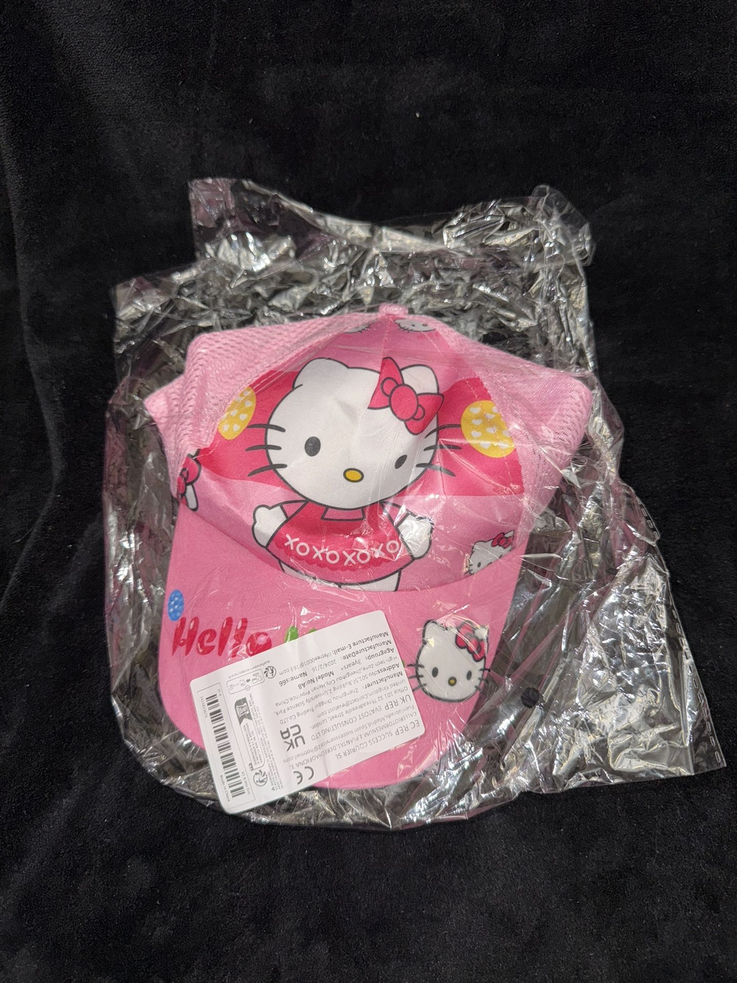 Hello Kitty Children’s Hat-Pink Mesh Trucker Cap- NEW