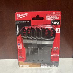 Milwaukee 1-3/8 in. Multi-Tool Oscillating Blade Set (5-Piece)