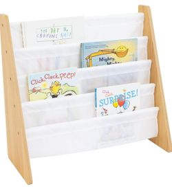 Humble Crew Kids Bookshelf, Montessori Front Facing Toddler Bookcase 4 Tier