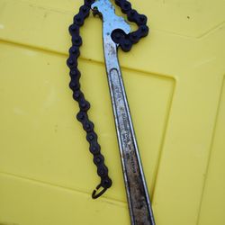 VINTAGE 12" CHICAGO SPECIALTY CO. SPEEDY 3012 CHAIN PIPE WRENCH, 15"