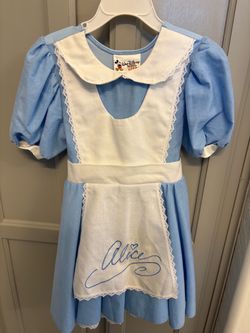 Vintage DisneyWorld Park Alice in Wonderland Costume Dress Child Size 4/5