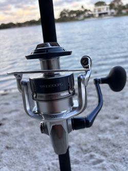 🎣🔥 New Shimano Saragosa SW10000PG Reel & Like New BlackHook 7 FT 20–30 lb MH Rod — Power & Precision Combo! 🔥🎣
