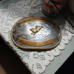 WilAren Bucking Bull Belt Buckle