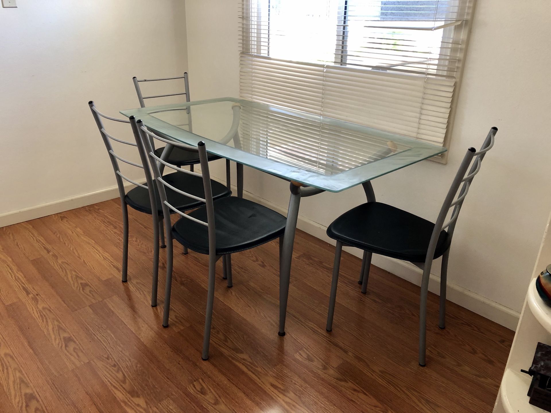 Glass kitchen table and tables