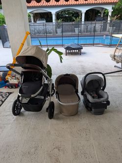 Uppa baby vista v2 stroller set and car seat with base
