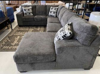 *Brad New Ashley Sectional Oversized Smoke Couch -
