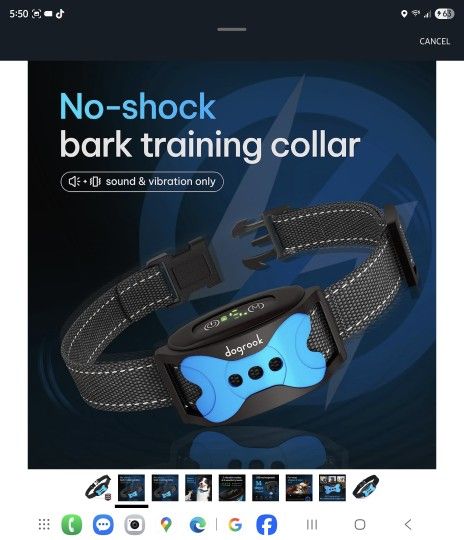 DogRook Dog Bark Collar | Smart Collar for Dog Training | No Shock | Beep & Vibration | Rechargeable | No Bark Collar for Dogs | Anti Bark Collar for