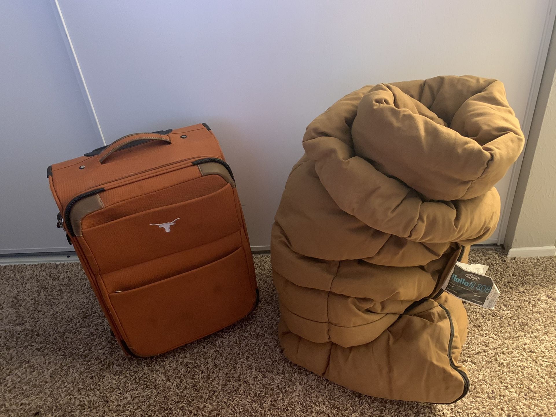 Suitcase & Sleeping Bag