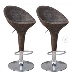 2 SWIVEL BAR STOOLS ( BRAND NEW AND ASSEMBLED ) 