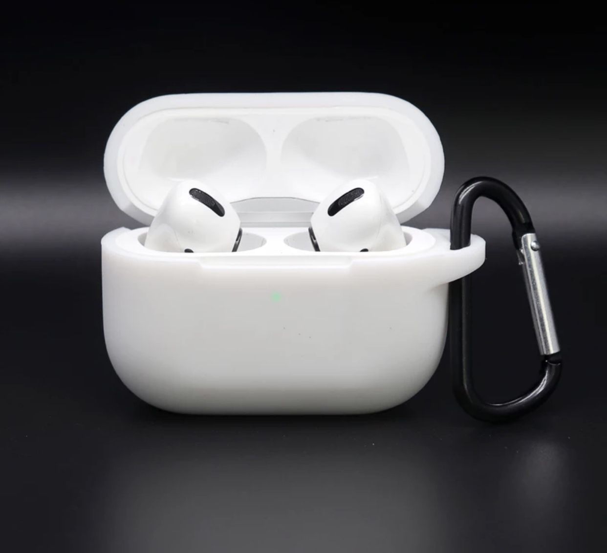 Silicone Protective Case for Apple AirPods Pro with Carabiner