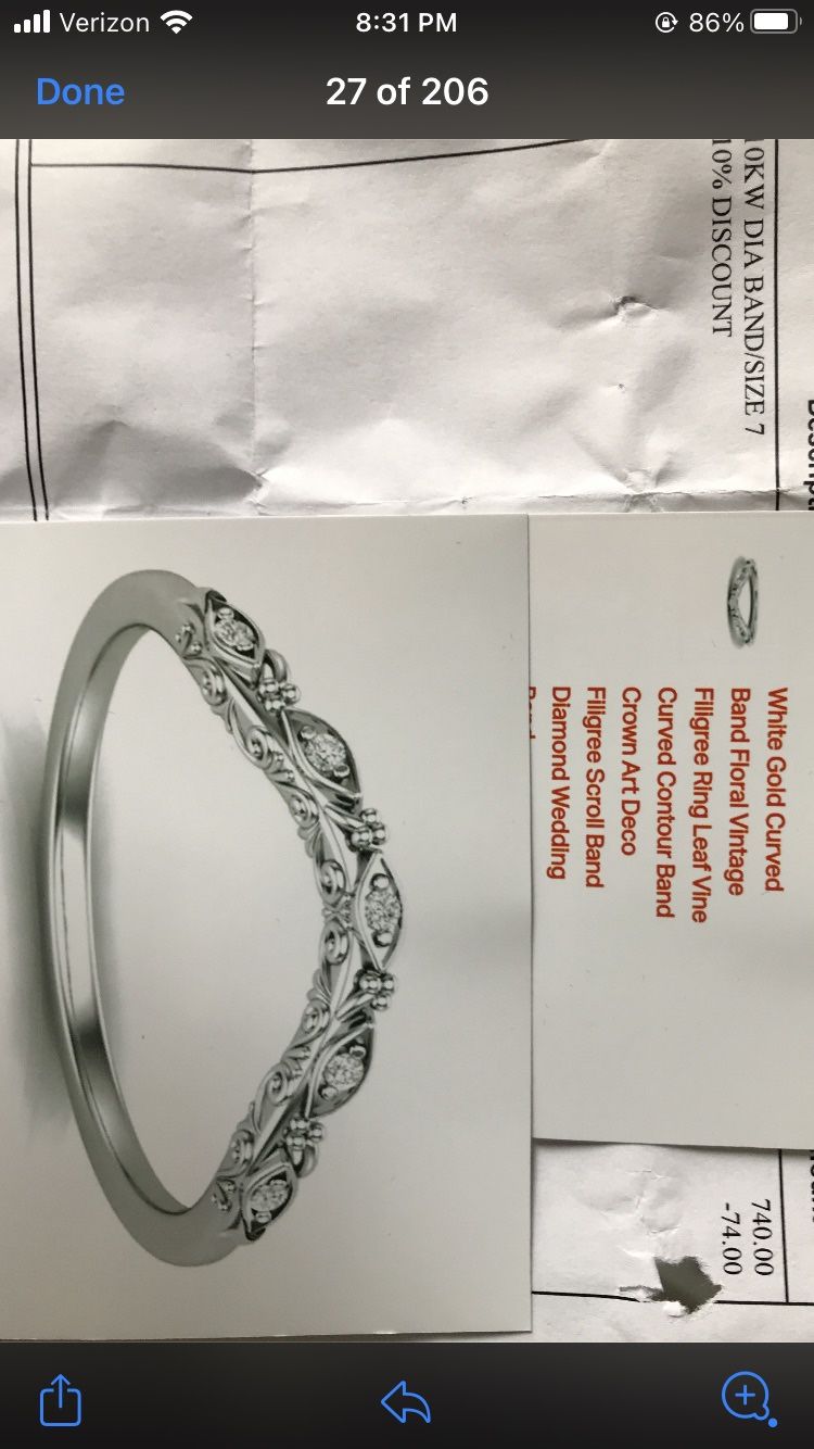 Jewelry /Curved Double Bands