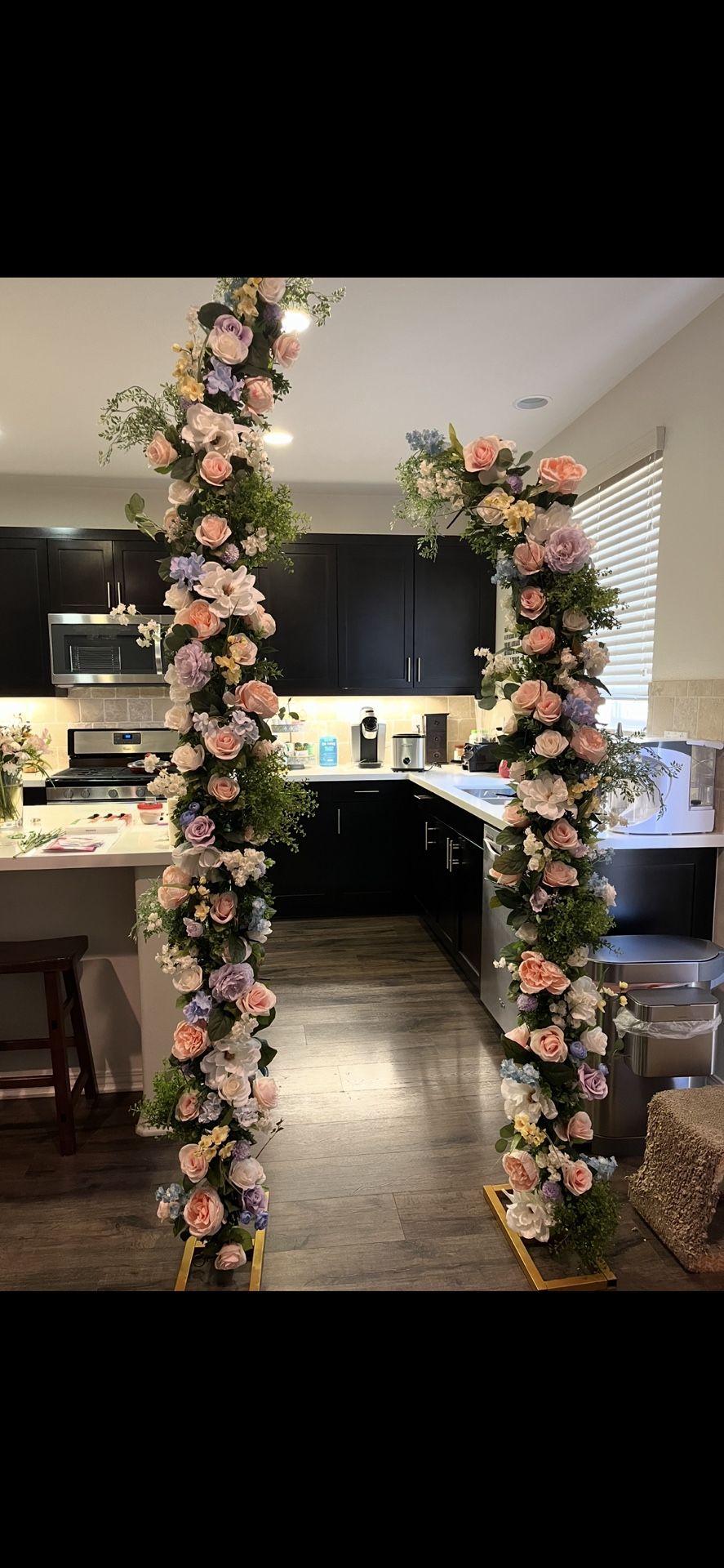 Wedding Arch With More Than $220 Flowers & Greens