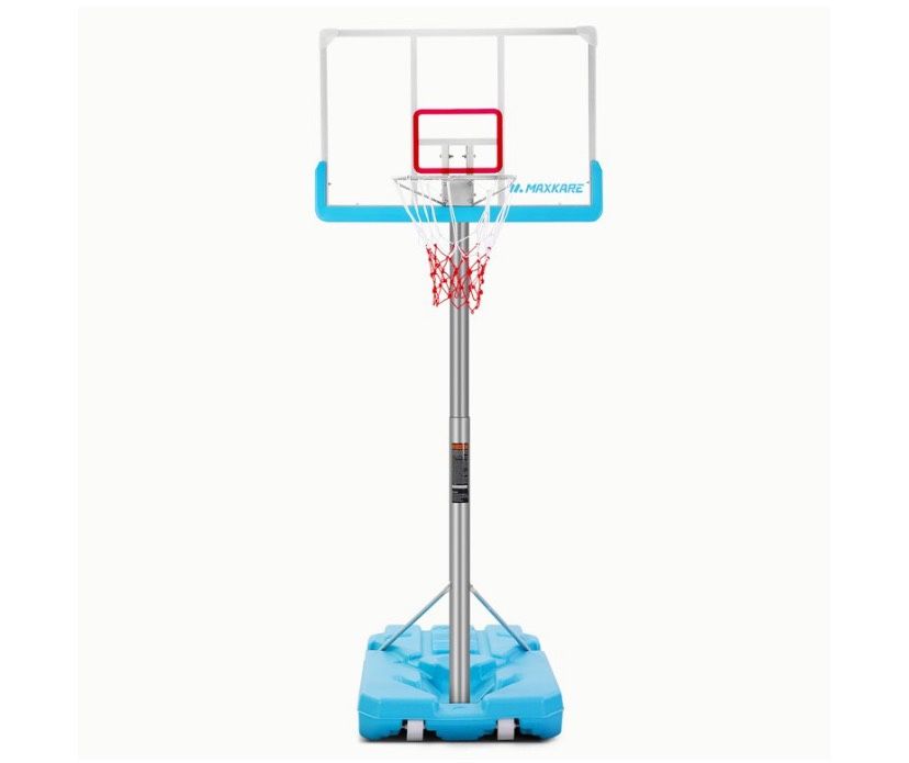 MaxKare Portable Basketball Hoop & Goal Basketball System Basketball Equipment Height Adjustable