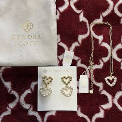 New Kendra Scott Earrings And Necklace 