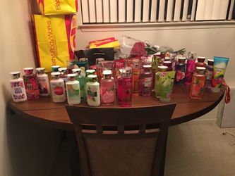 Wooden table wit lazy Susie and n 4 chairs and sectional couch