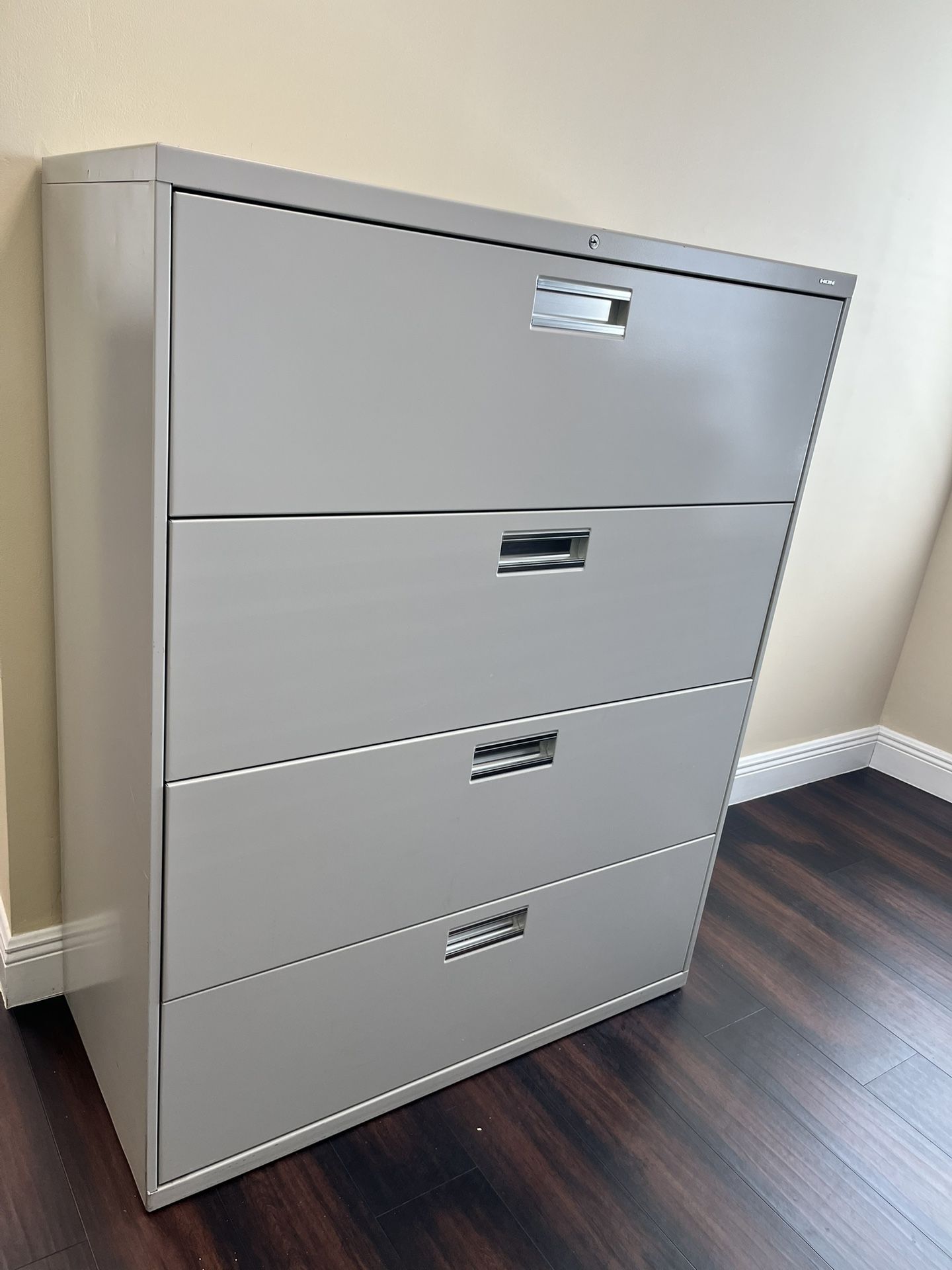Large filing cabinet with file organizers