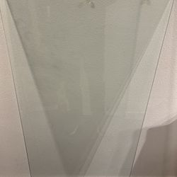 Glass Desktop 23in By 50.5in By 5/16in