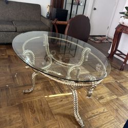 Vintage Glass Table 