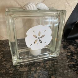Brand New LED Candle Sand Dollar Glass
