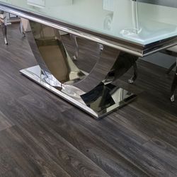 Chrome Dining Table 