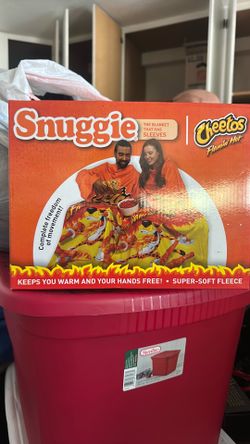 Flaming hot Cheetos Snuggie