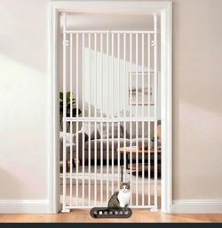 SIsy 76" Extra Tall Pet Gate for Cats & Dogs, Adjustable Widt...